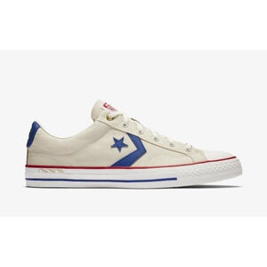 Converse Star Player OX Intangibles Parchment/Valor Blue 161409C Men's Shoes 13